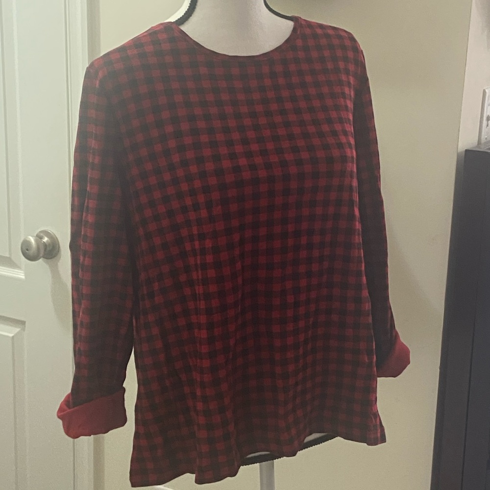 The Classic Tee Croft & Barrow XXL red plaid